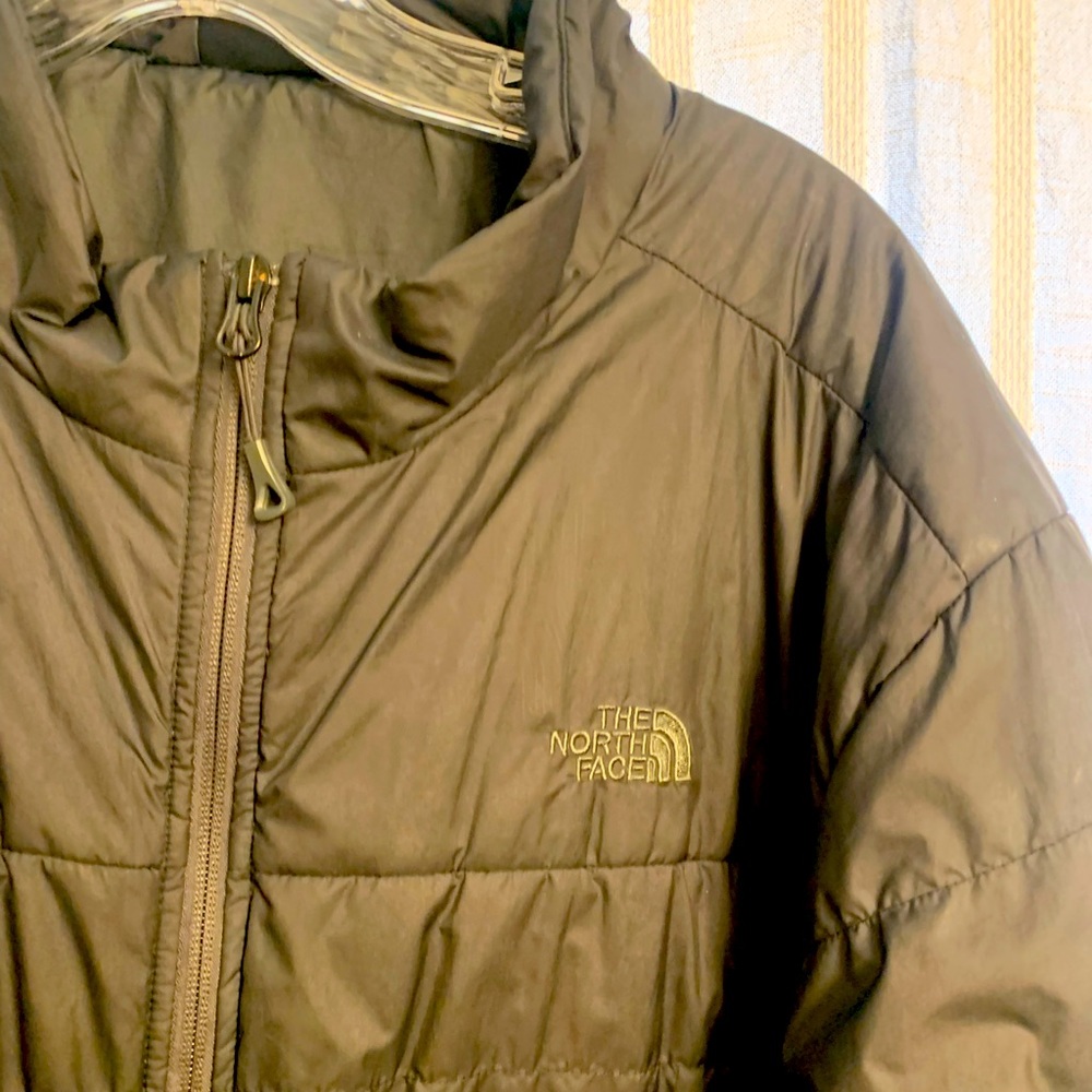 Northface black poof jacket xxl